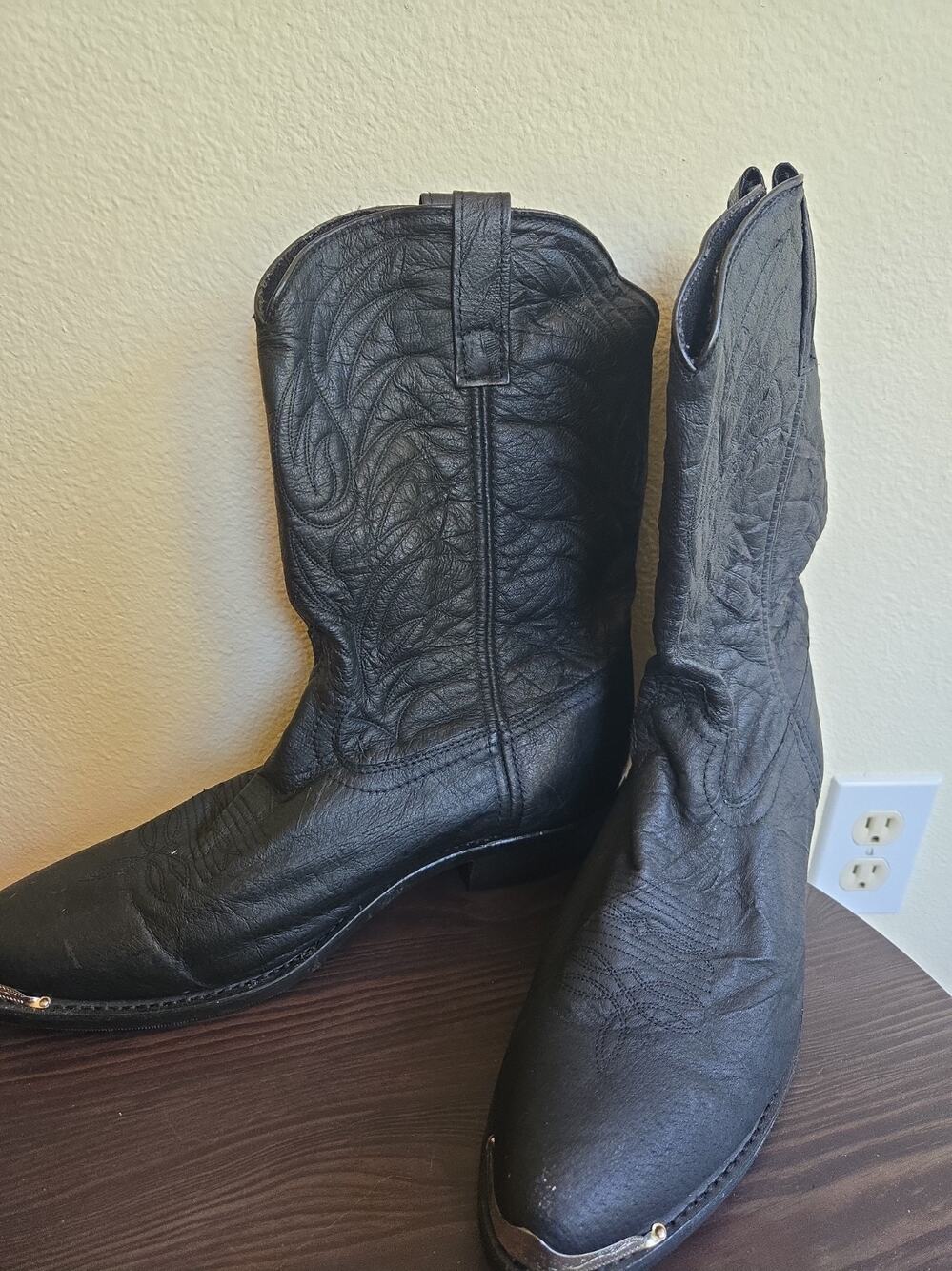 LAREDO EAST BOUND MEN'S COWBOY BLACK WESTERN BOOTS 68610 13D